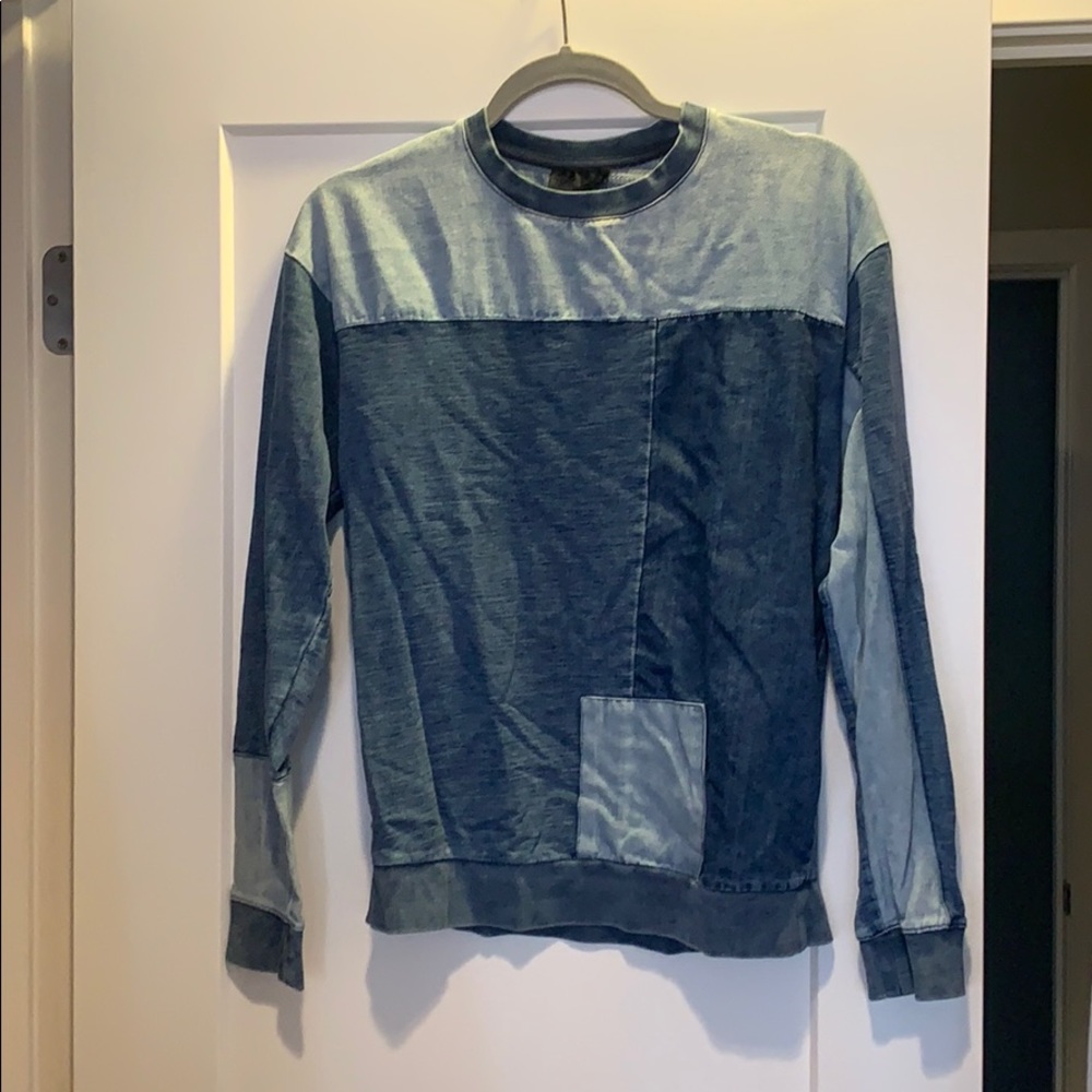 Denim top shop sweatshirt